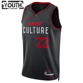 Dres Miami Heat Jimmy Butler Nike 2023-24 City Edition Crno Swingman - Dječji